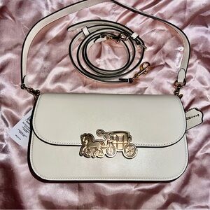 Coach Harper Cream Shoulder Crossbody Bag
